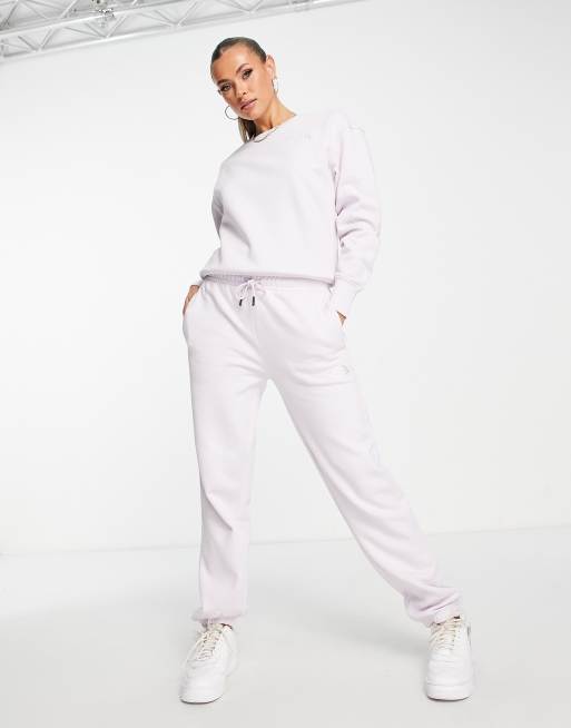 The North Face Essential oversized trackies in lilac Exclusive at ASOS