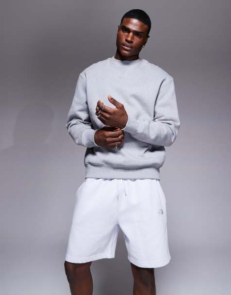 The North Face - Essential - Pantaloncini felpati grigi con logo - view 1