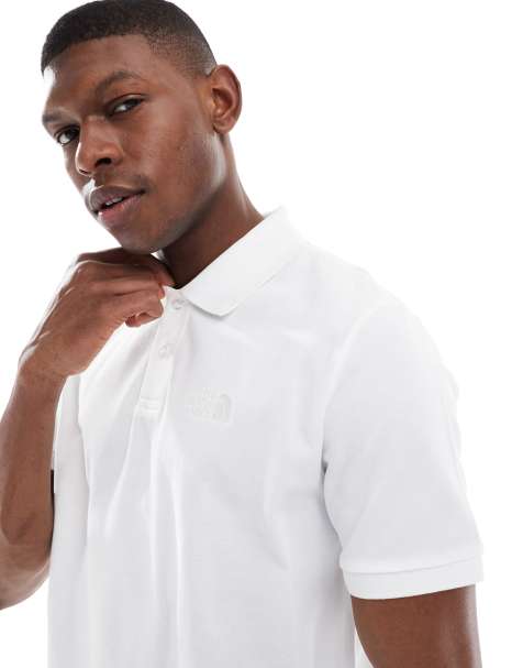 The North Face – Essential – Poloshirt in TNF-Weiß mit regulärem Schnitt - view 1