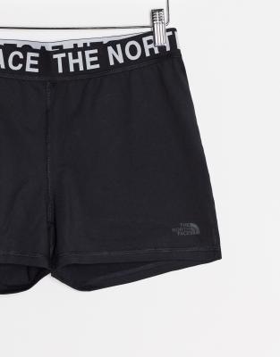 the north face logo shorts