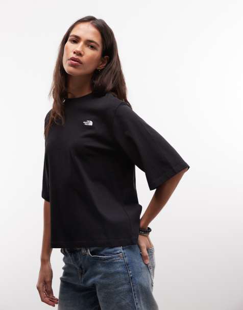 The North Face Essential Simple Dome boxy t-shirt in black - view 1