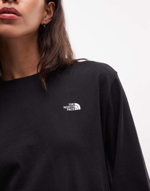 The North Face Essential Simple Dome boxy t-shirt in black, 3 of 4