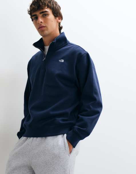 The North Face - Essential Simple Dome - Felpa comoda con zip corta blu navy summit - view 1