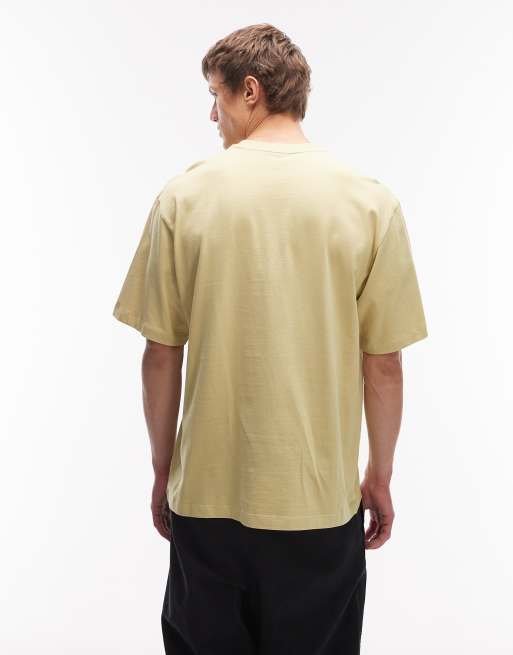 The North Face – Essential Simple Dome – Jasnozielony T-shirt oversize z logo, 3 z 5