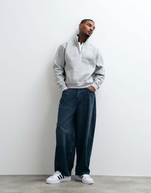 The North Face Essential Simple Dome Relaxed 1/4-Zip in Grau, 3 von 5