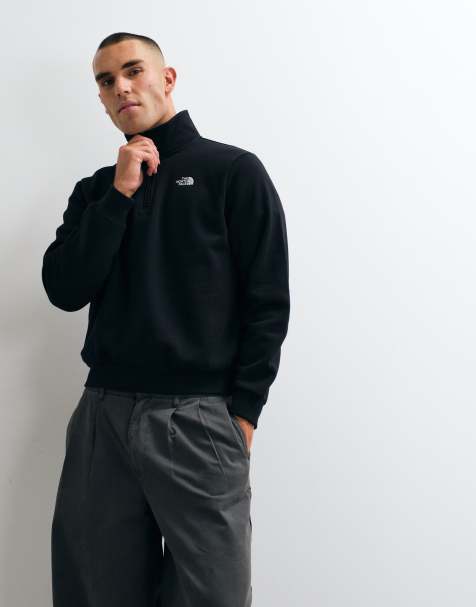 The North Face Essential Simple Dome sweat-shirt relaxed à demi-zip noir - view 1