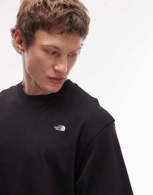 The North Face - Essential Simple Dome - T-shirt oversize nera con logo, 5 di 5