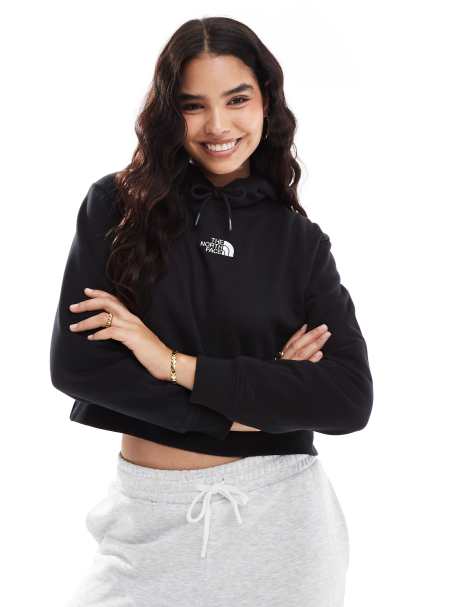The North Face - Essential - Sweat à capuche court et oversize à logo - Noir - view 1