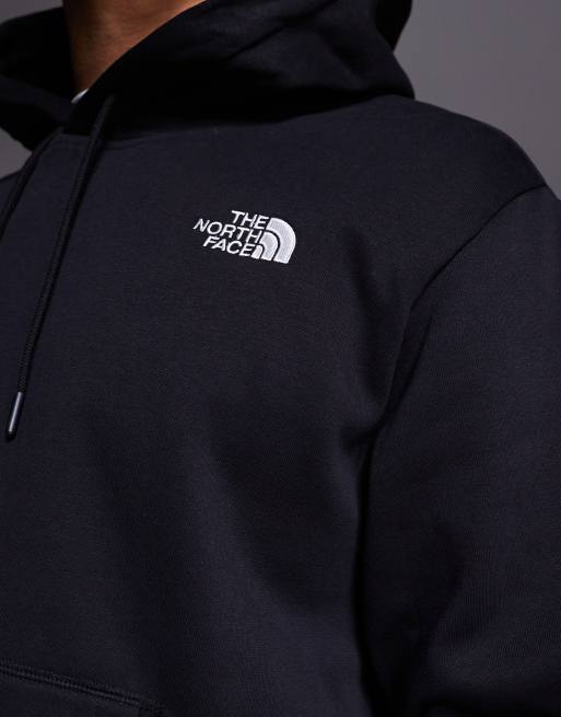 The North Face - Essential - Sweat à capuche oversize avec logo - Noir, 2 de 4