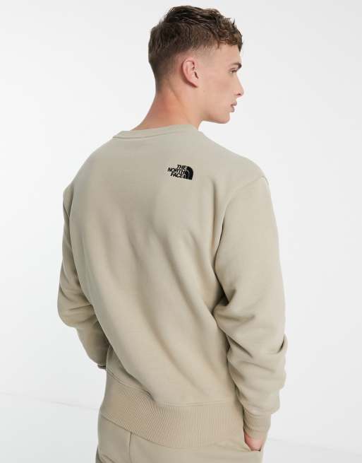 The North Face Essentials sweatshirt in tan - Exclusive to ASOS