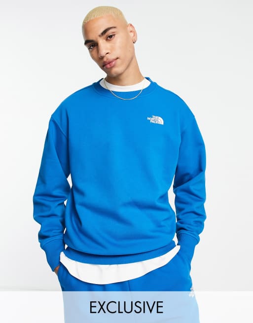 Blue north face jumper new arrivals