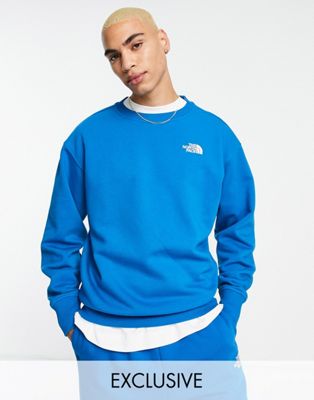 The North Face Essential sweatshirt in blue Exclusive at ASOS