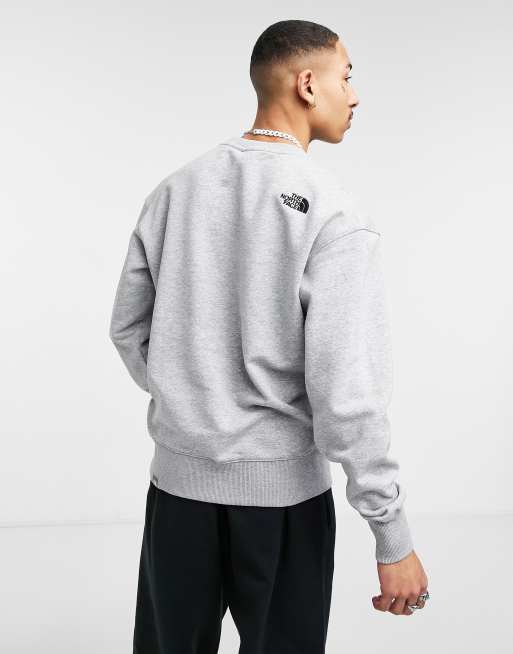 The North Face Essentials hoodie in gray heather - Exclusive at ASOS