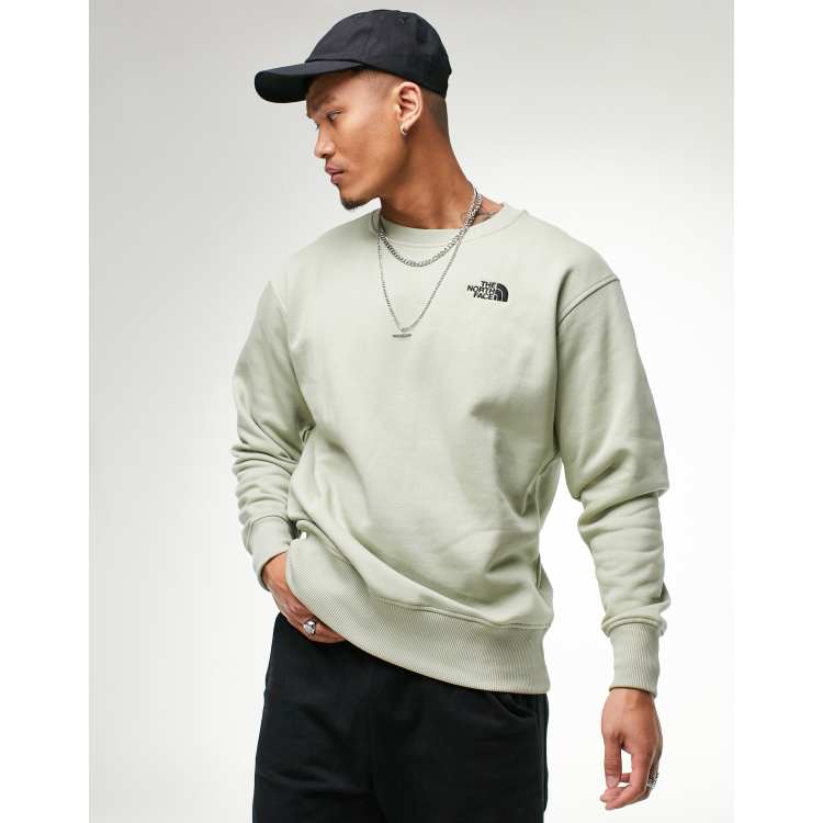 The north face green hot sale sweatshirt