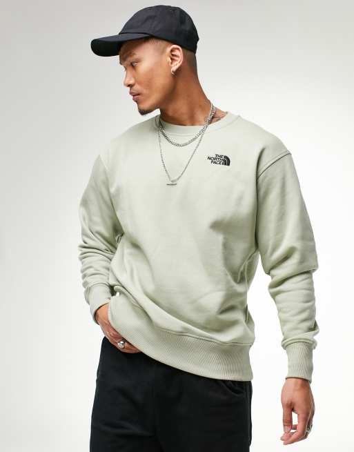 North face hot sale green sweatshirt