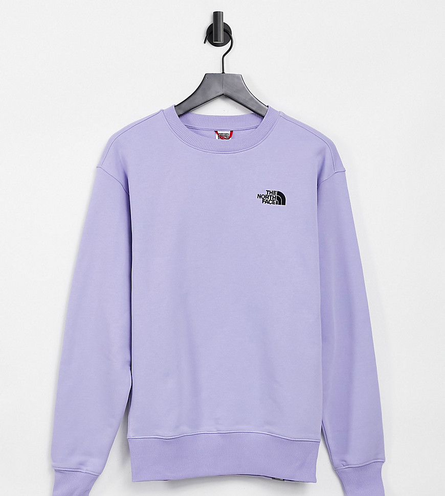 The North Face Essential sweatshirt in lilac Exclusive at ASOS-Purple