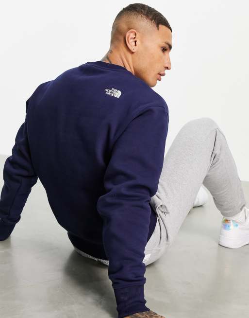 Navy north store face sweatshirt