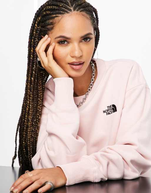 The North Face Essential sweatshirt in pink Exclusive at ASOS ASOS
