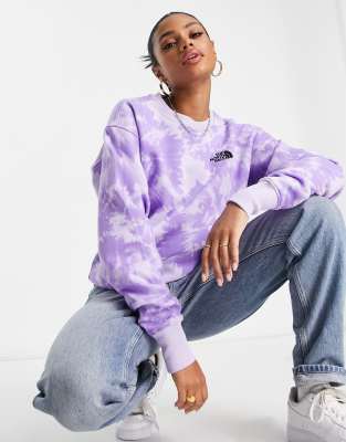 The North Face Essential sweatshirt in lilac tie dye Exclusive at ASOS  - ASOS Price Checker