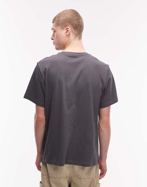 The North Face - Essential - T-shirt met logo in het midden in donkergrijs, 3 van 5