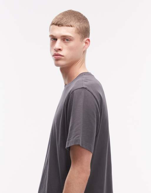 The North Face - Essential - T-shirt met logo in het midden in donkergrijs, 4 van 5