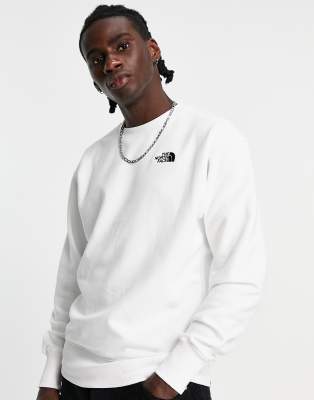 northface white sweatshirt