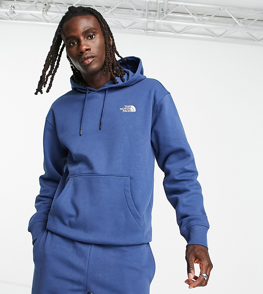The North Face Essentials hoodie in dark blue - Exclusive at ASOS