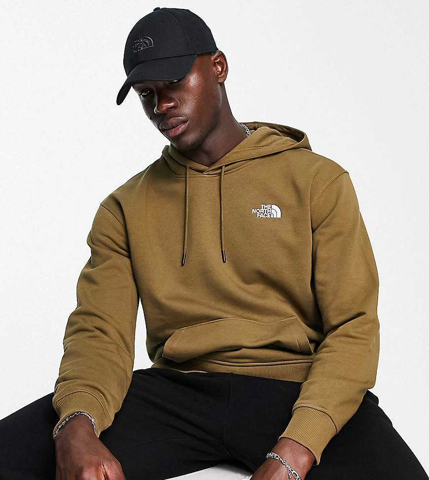 The North Face Essentials hoodie in khaki - Exclusive at ASOS-Green