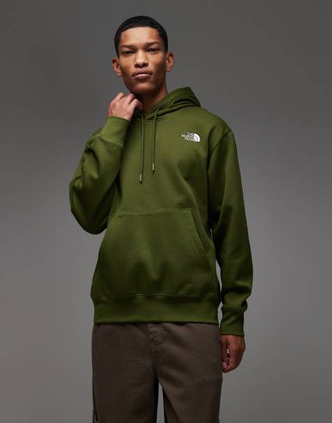 The North Face - Essentials - Oversized hoodie met logo in groen - view 1
