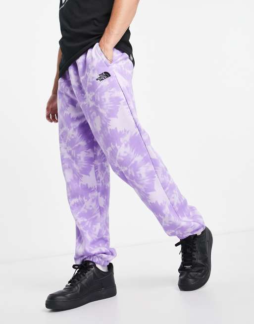 The North Face - Essentials - Oversized joggingbroek met tie-dye in paars, exclusief bij ASOS, 3 van 4
