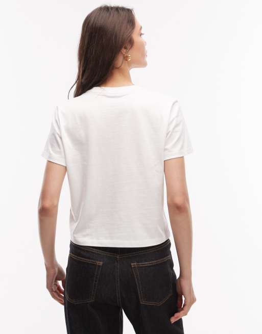 The North Face - Essentials Regular Cutie - Hvid T-shirt i regular fit, 4 af 4