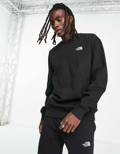 North face on sale black sweatshirt