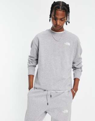 The North Face Essentials hoodie in gray heather - Exclusive at ASOS