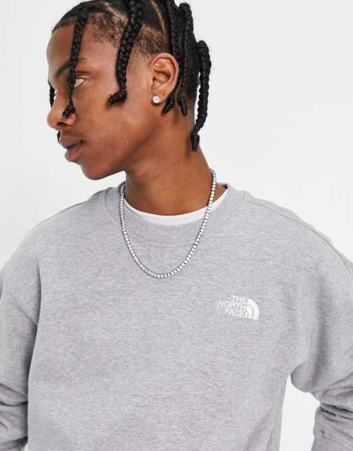 The North Face Essentials sweatshirt in light gray - Exclusive at ASOS