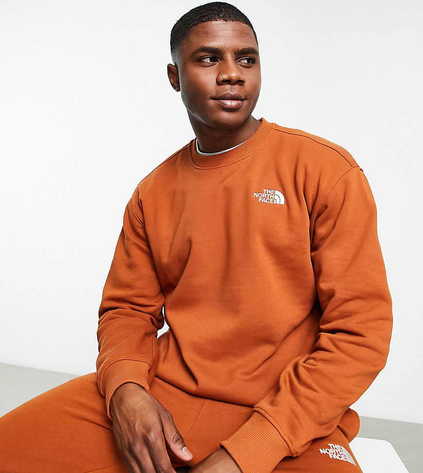 The North Face Essentials sweatshirt in tan - Exclusive to ASOS-Brown