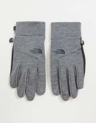 grey north face gloves