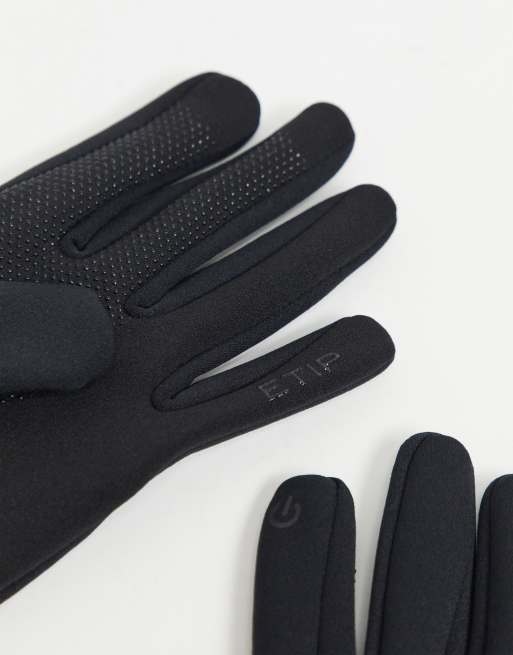 The North Face Etip gloves in black - BLACK