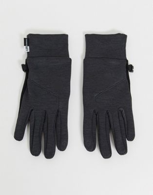 grey north face gloves