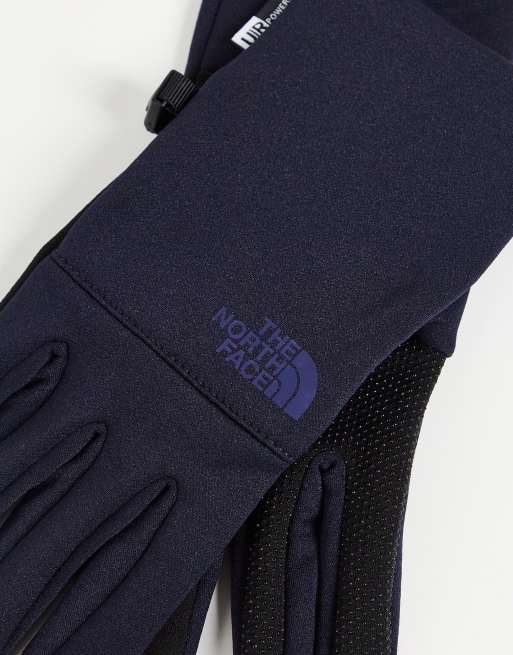 Navy north store face gloves