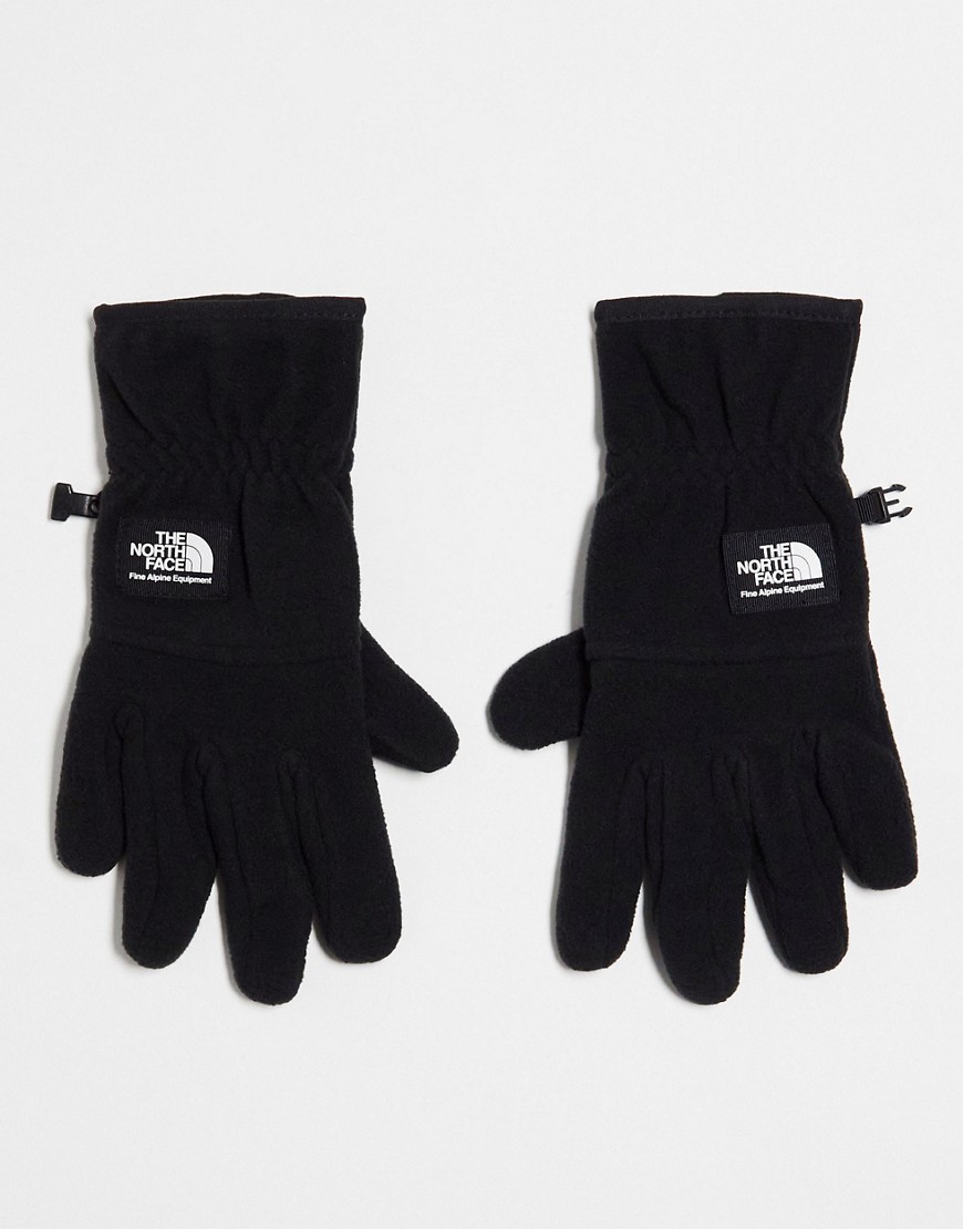 the north face etip heavyweight touchscreen compatible fleece gloves in black