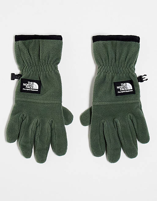 The North Face Etip HW fleece gloves in khaki | ASOS