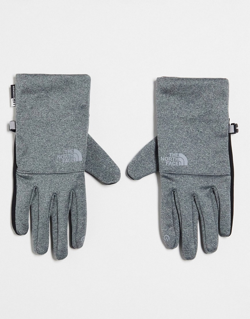 the north face etip touchscreen compatible gloves in grey