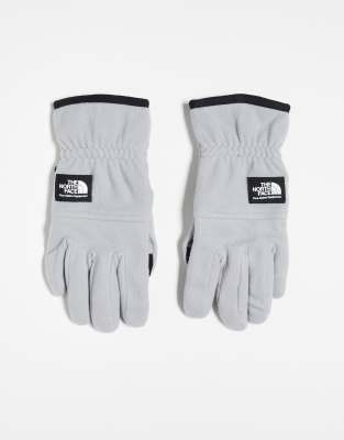 The North Face Etip Touchscreen Fleece Gloves In Gray