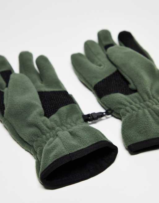 in khaki fleece Face | The ASOS touchscreen North Etip gloves