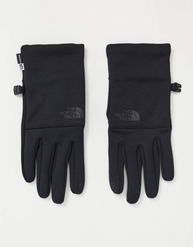 The North Face Etip touchscreen gloves in black