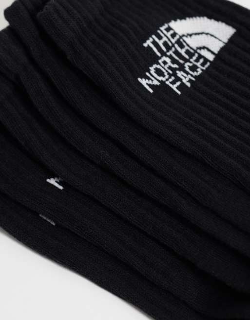 The North Face Everday standard 3-pack crew-strumpor i svart, 3 av 3