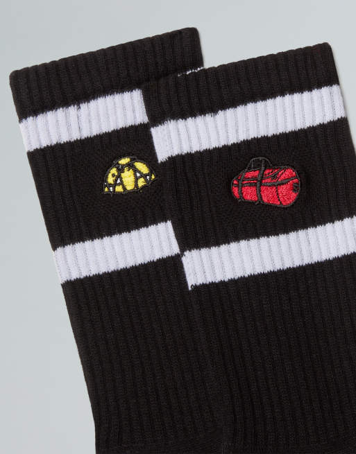 The North Face Everyday crew tnf icons sokken - 2-pack in tnf black, 3 van 3