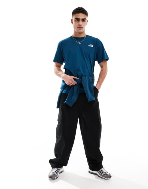 The North Face Evolution Box Fit T-shirt in blue, 3 of 4