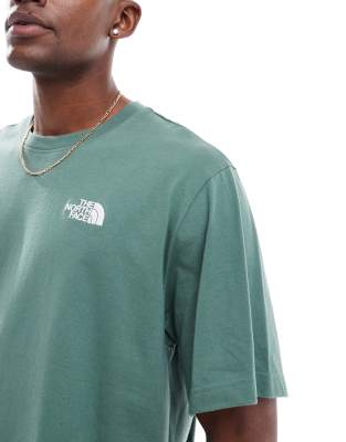 Shop The North Face Evolution Box Fit Tee In Green
