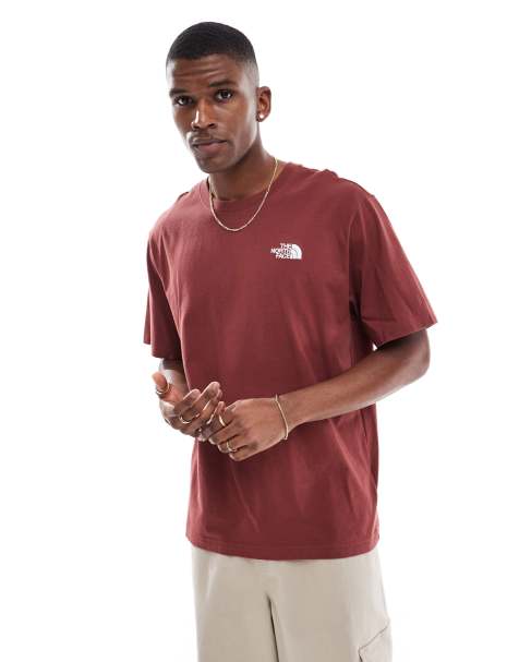 The North Face Evolution Box Fit Tee in maroon - view 1